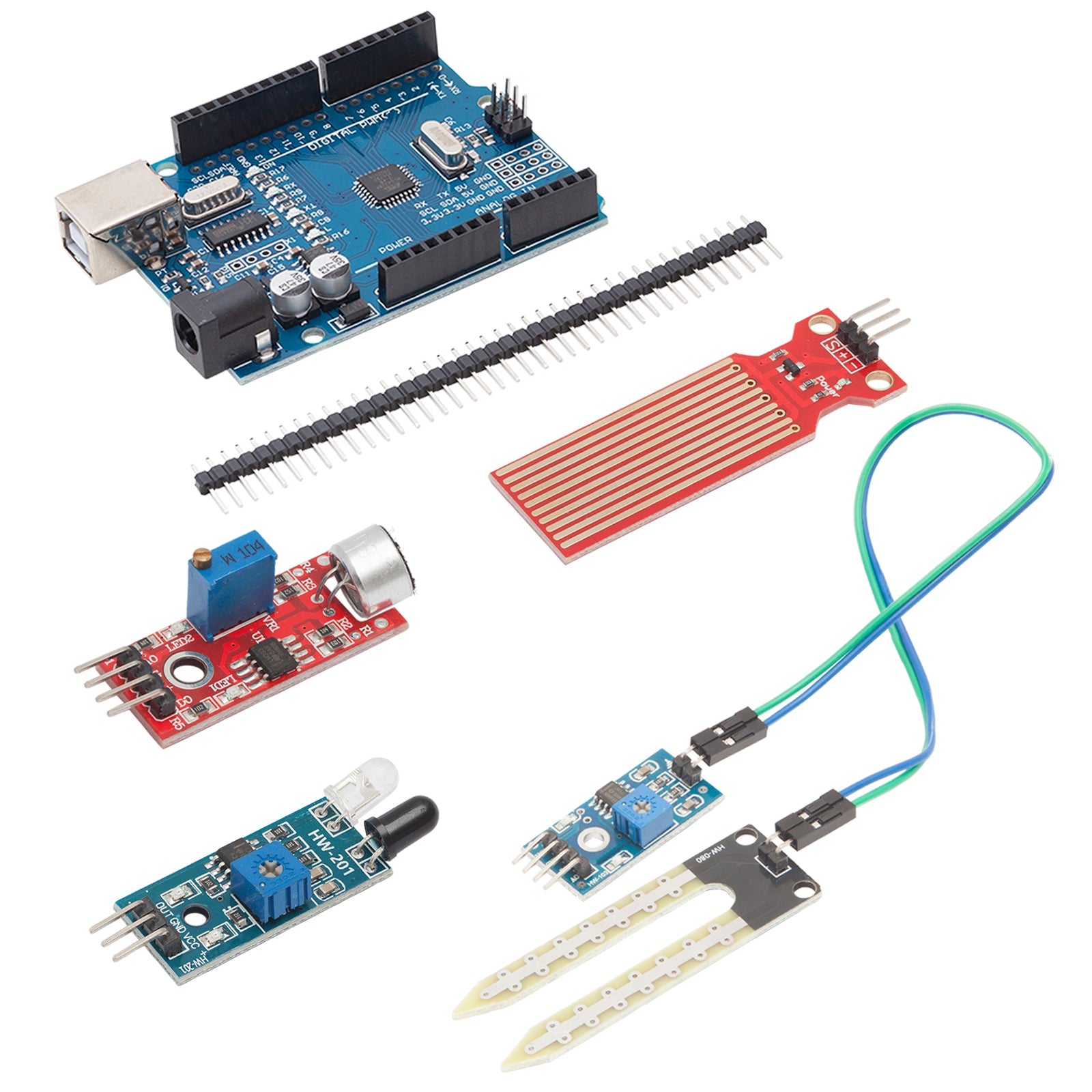 Elektronik Basic Starter Kit mit MCU, Breadboard, Sensor-Modulen und Wiederstand Set kompatibel mit Arduino - AZ-Delivery