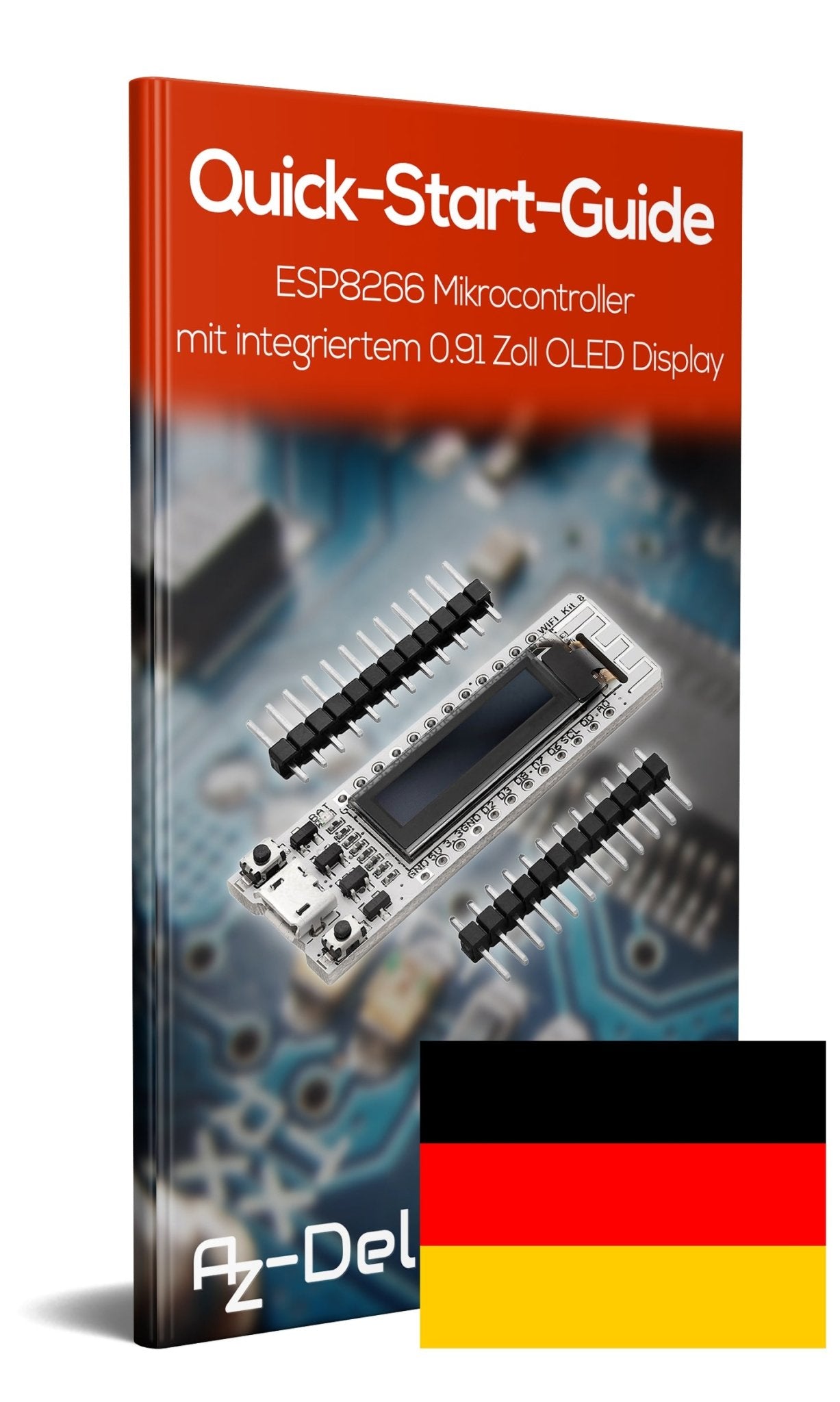 ESP8266 Mikrocontroller mit integriertem 0.91" OLED Display - AZ-Delivery