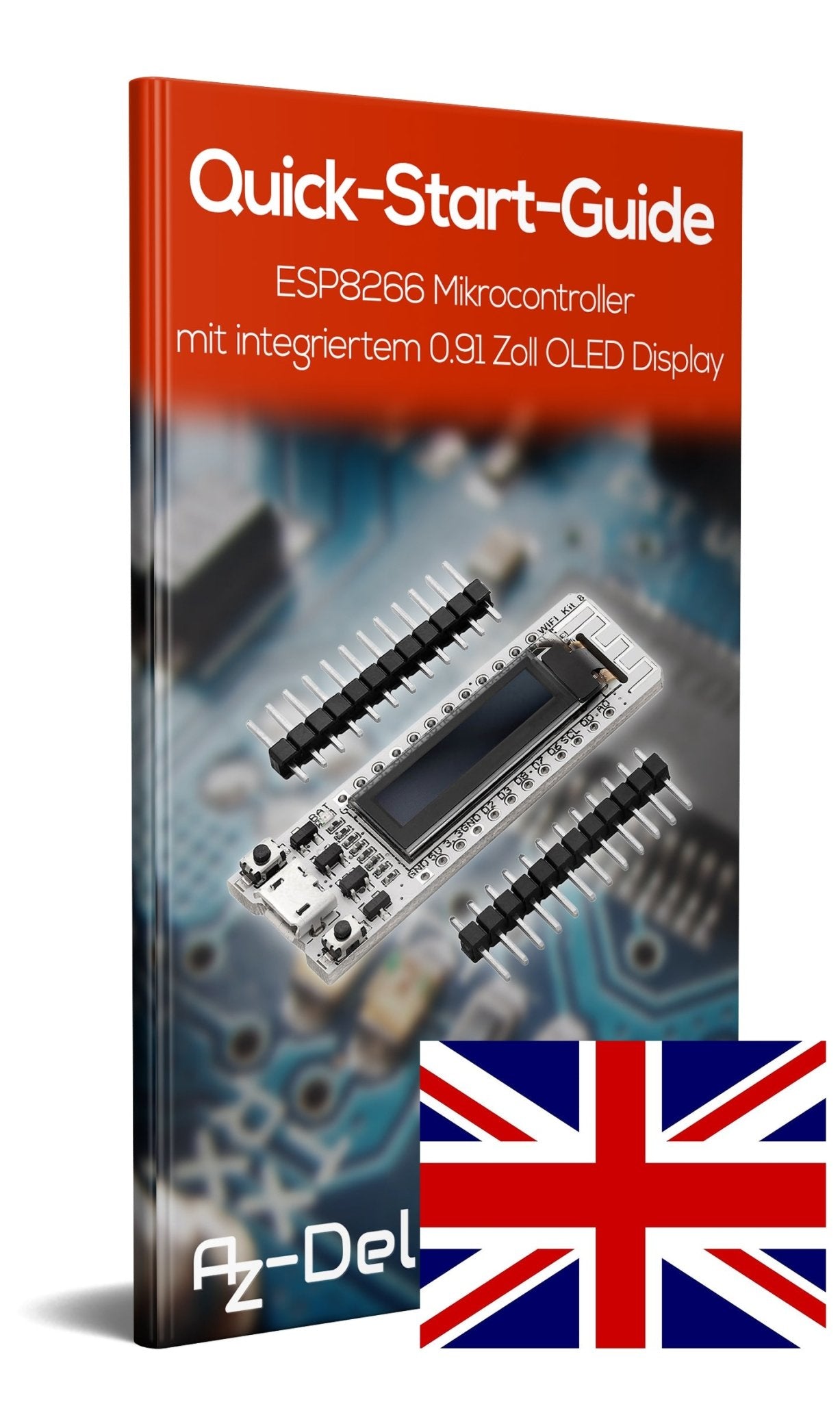 ESP8266 Mikrocontroller mit integriertem 0.91" OLED Display - AZ-Delivery