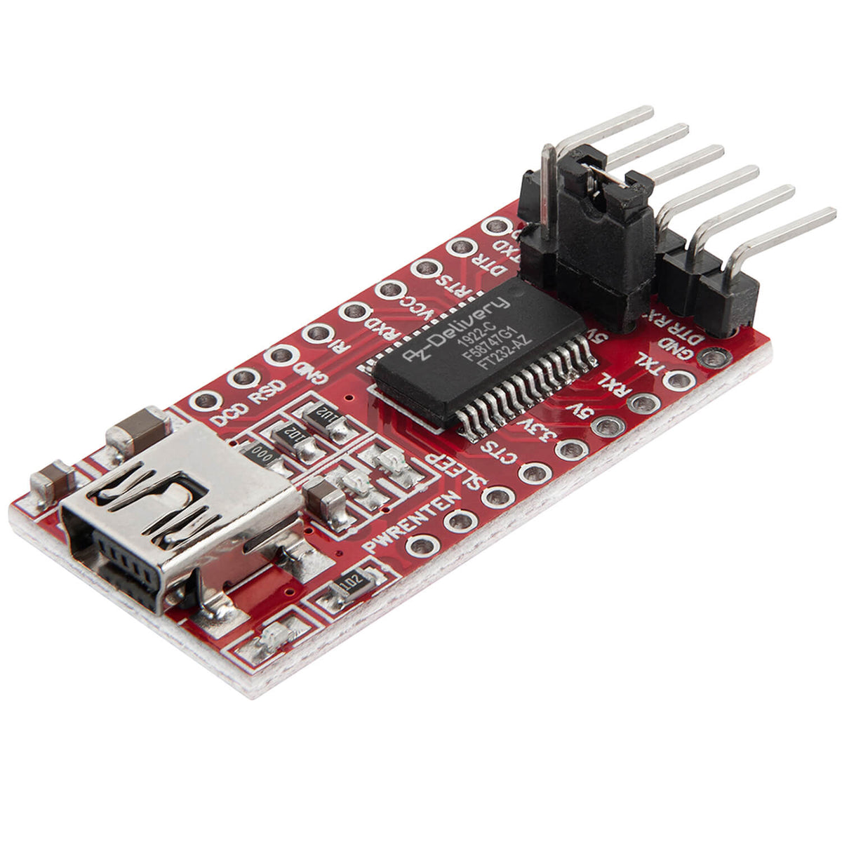 FT232RL USB to TTL serial adapter for 3.3V and 5V