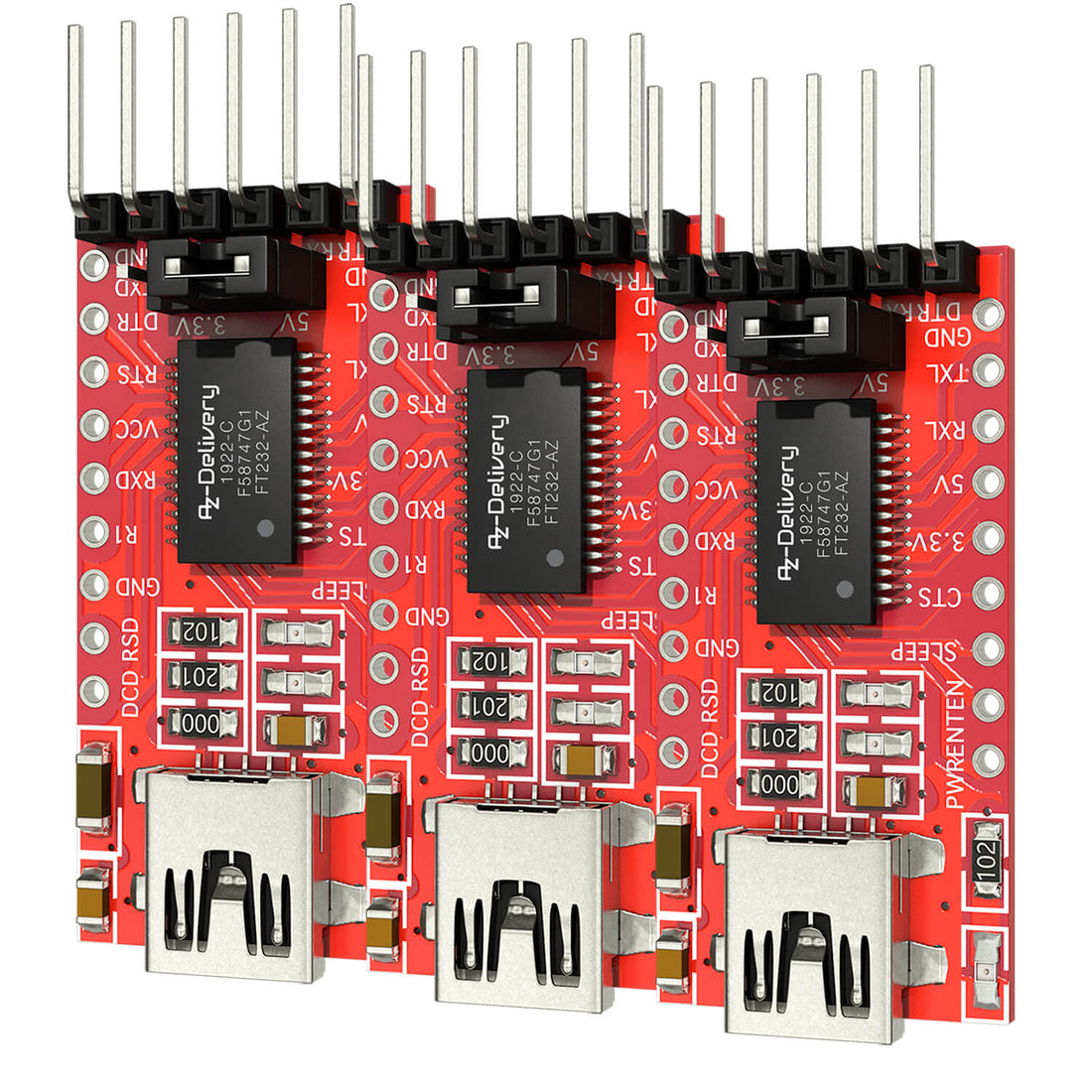 FT232RL USB to TTL serial adapter for 3.3V and 5V