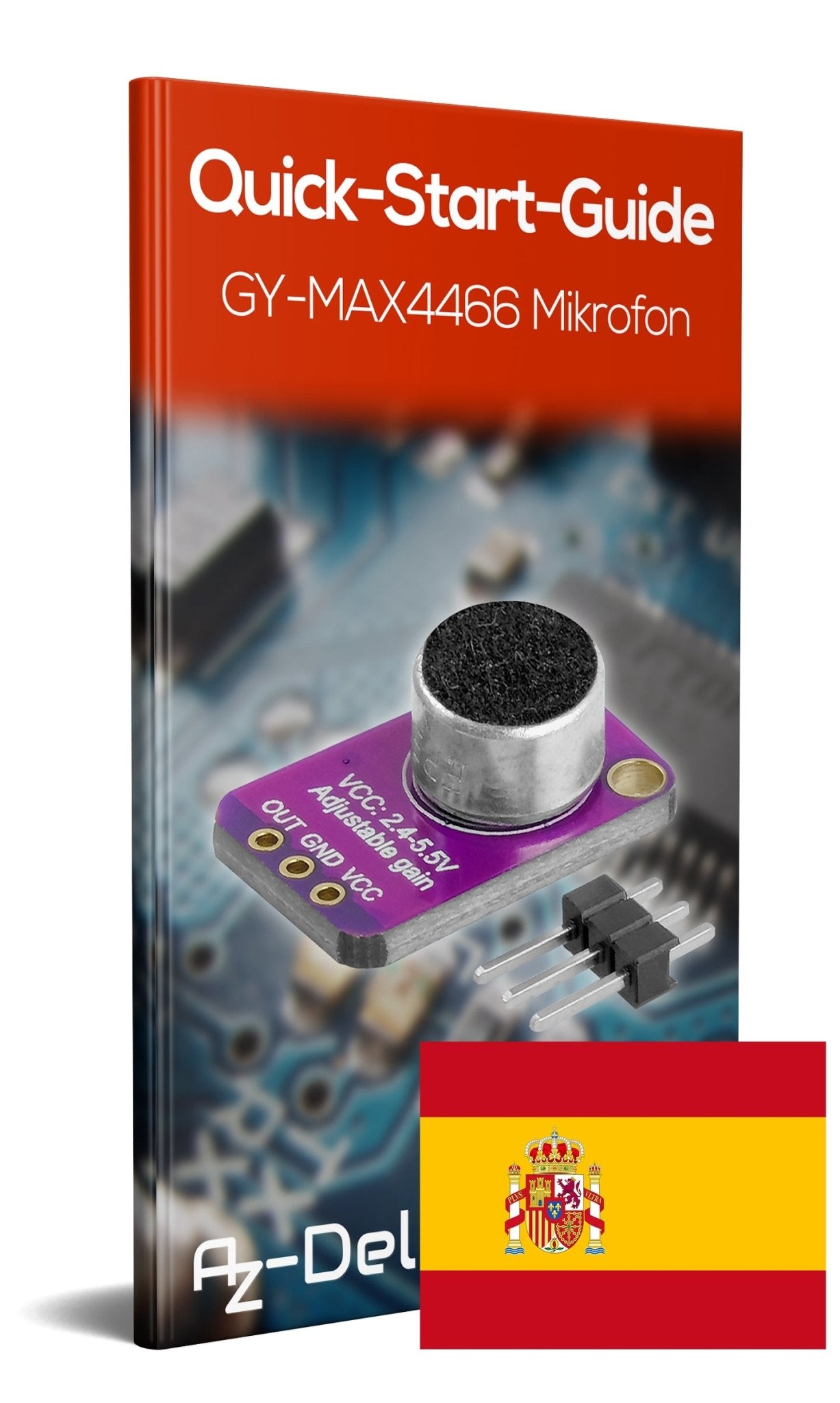 GY-MAX4466 Elektret Mikrofon, Verstärker Breakout Sensor - kompatibel mit Raspberry Pi - AZ-Delivery