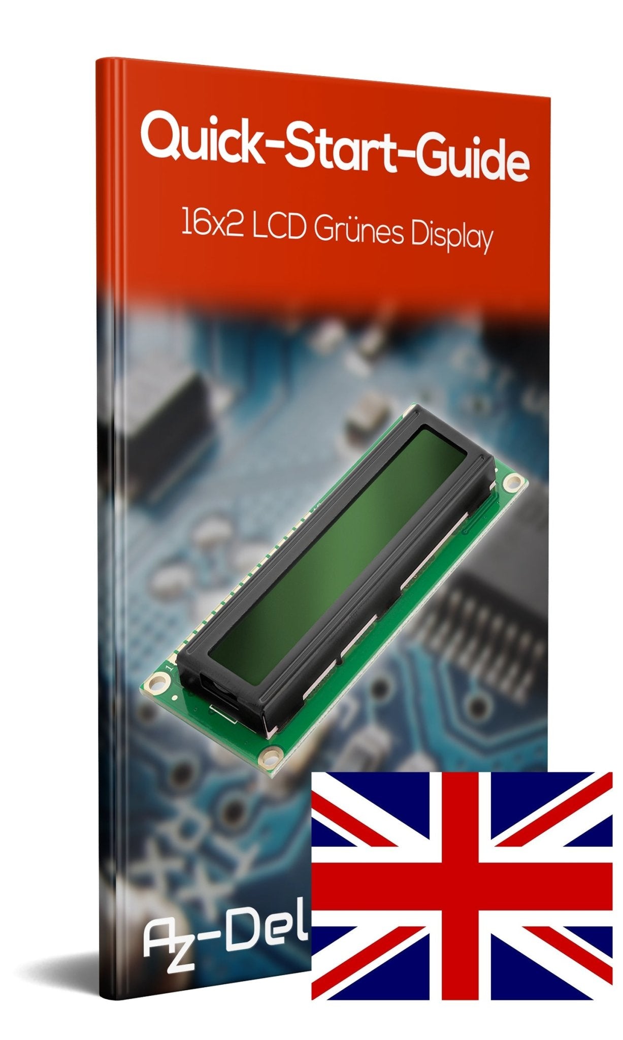 HD44780 1602 LCD Modul Display 2x16 Zeichen (mit grünem Hintergrund) - AZ-Delivery