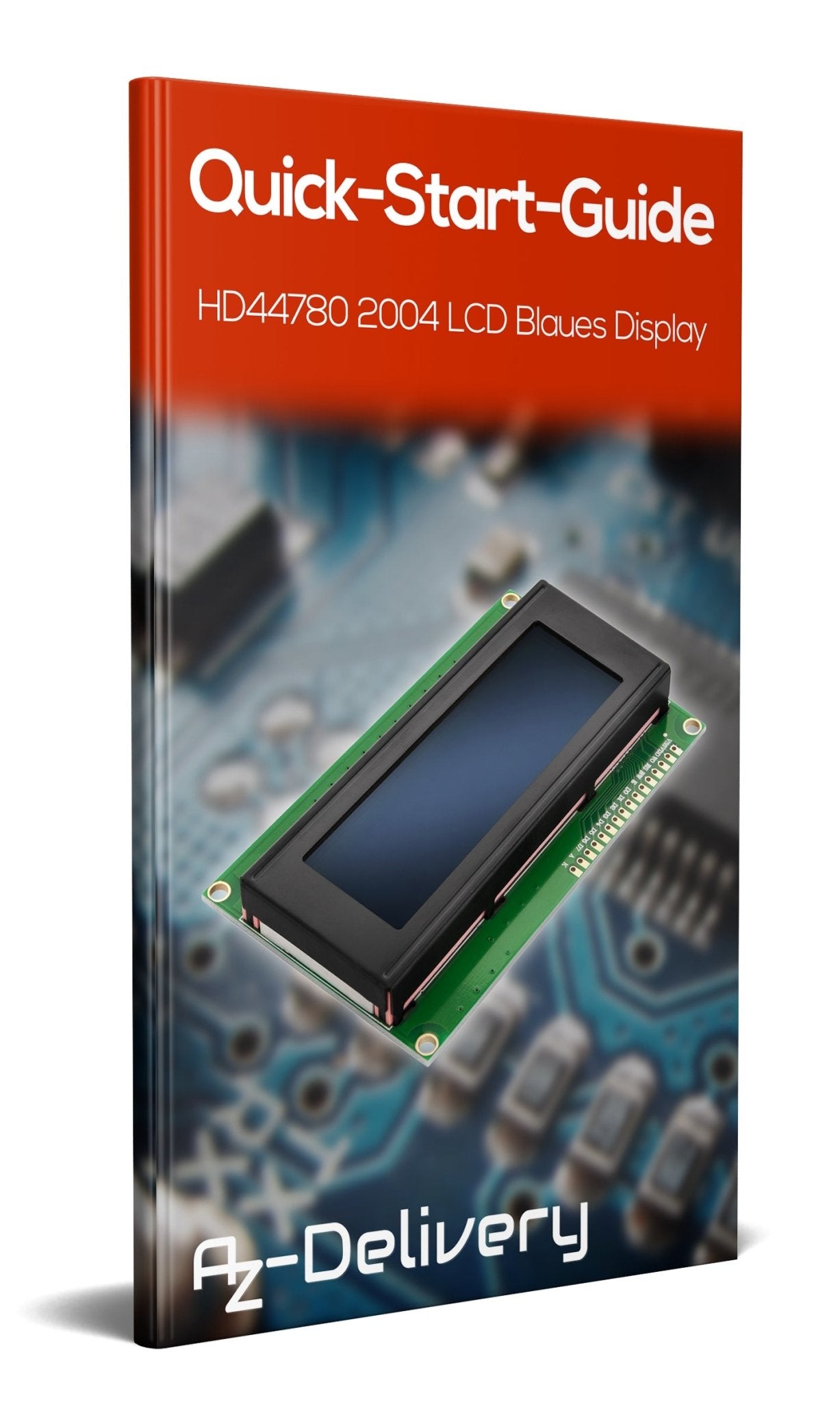 HD44780 2004 LCD Display 4x20 Zeichen Blau - AZ-Delivery