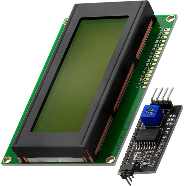 APKLVSR Module d'affichage LCD I2C IIC 16 x 2 caractères avec interface I2C compatible avec Raspberry Pi/Arduino (écran bleu