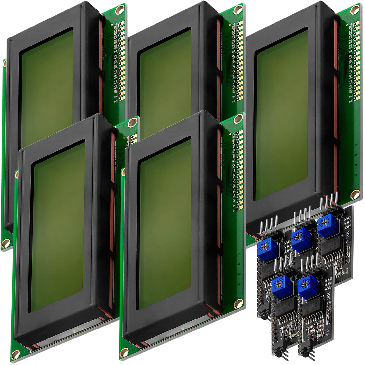 HD44780 2004 LCD Display Bundle 4x20 Zeichen mit I2C Schnittstelle Grün - AZ-Delivery