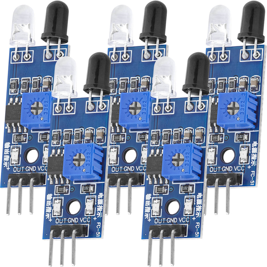 Ir infrarot module for obstacle detection distance sensor and raspberry pi