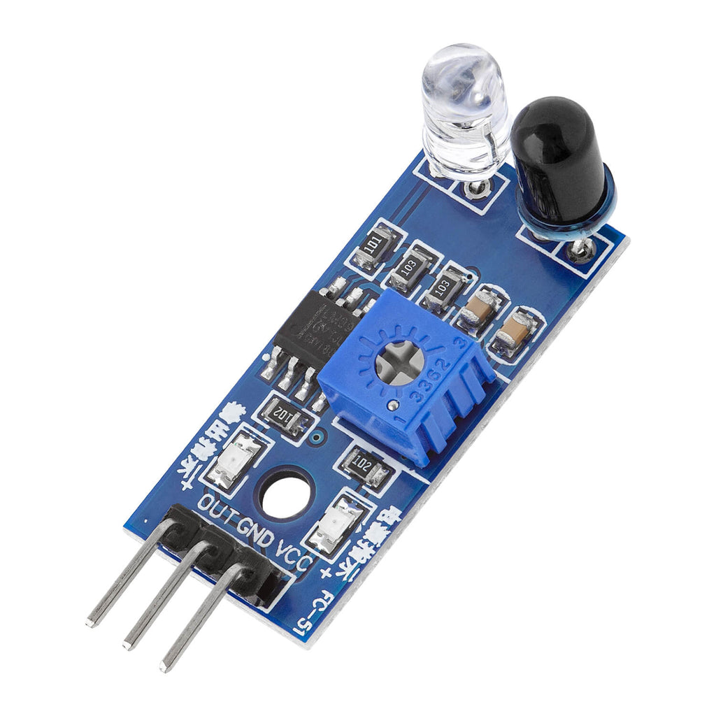 Ir infrarot module for obstacle detection distance sensor and raspberry pi