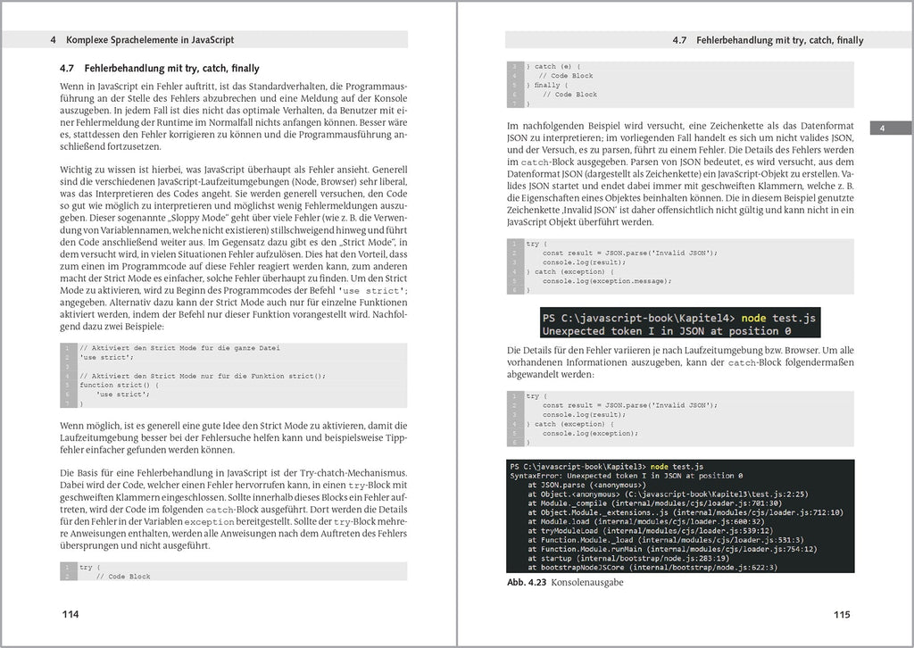 JavaScript Kompendium: Professionell JavaScript Programmieren Lernen