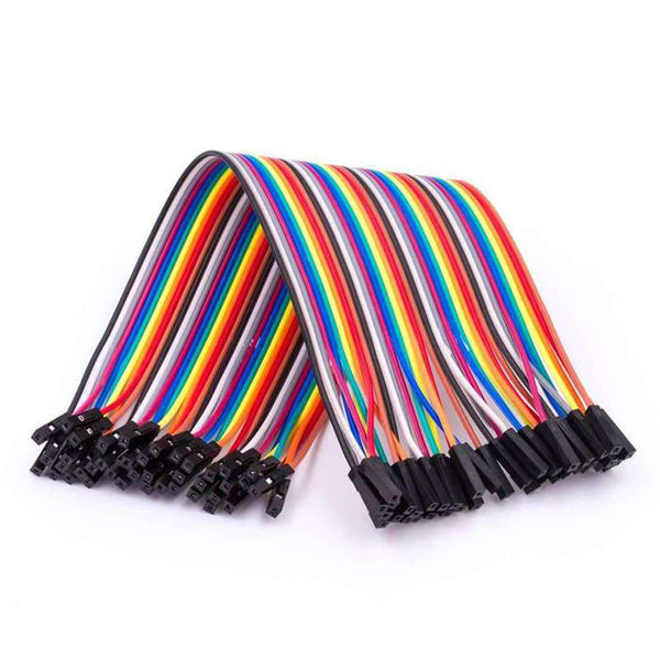 40 Cavi Jumper Breadboard Femmina-Femmina 30cm Per Arduino E Prototipi - Funduino