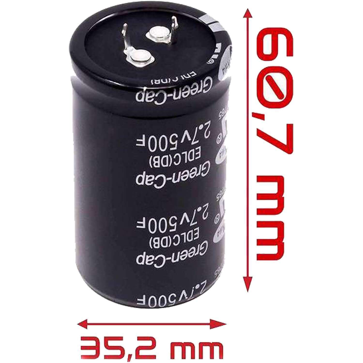 Condensator Supercapacitor 2.7V 500 Farad