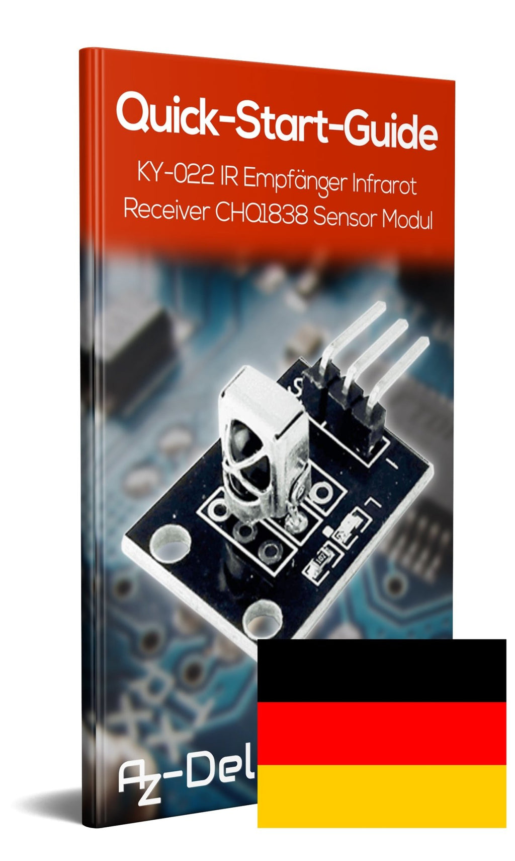 AZDelivery KY-022 Set IR Infrarot Receiver CHQ1838 Sensor Modul AZDelivery KY-022 Set IR Infrarot Receiver CHQ1838 Sensor Modul