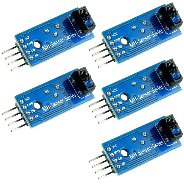 KY-033 Linienfolger-Sensor Modul (3er-Pack) – TCRT5000 Infrarot-Reflexsensor Mit Einstellbarer Empfindlichkeit Für Arduino KY-033 Linienfolger-Sensor Modul (3er-Pack) – TCRT5000 Infrarot-Reflexsensor Mit Einstellbarer Empfindlichkeit Für Arduino