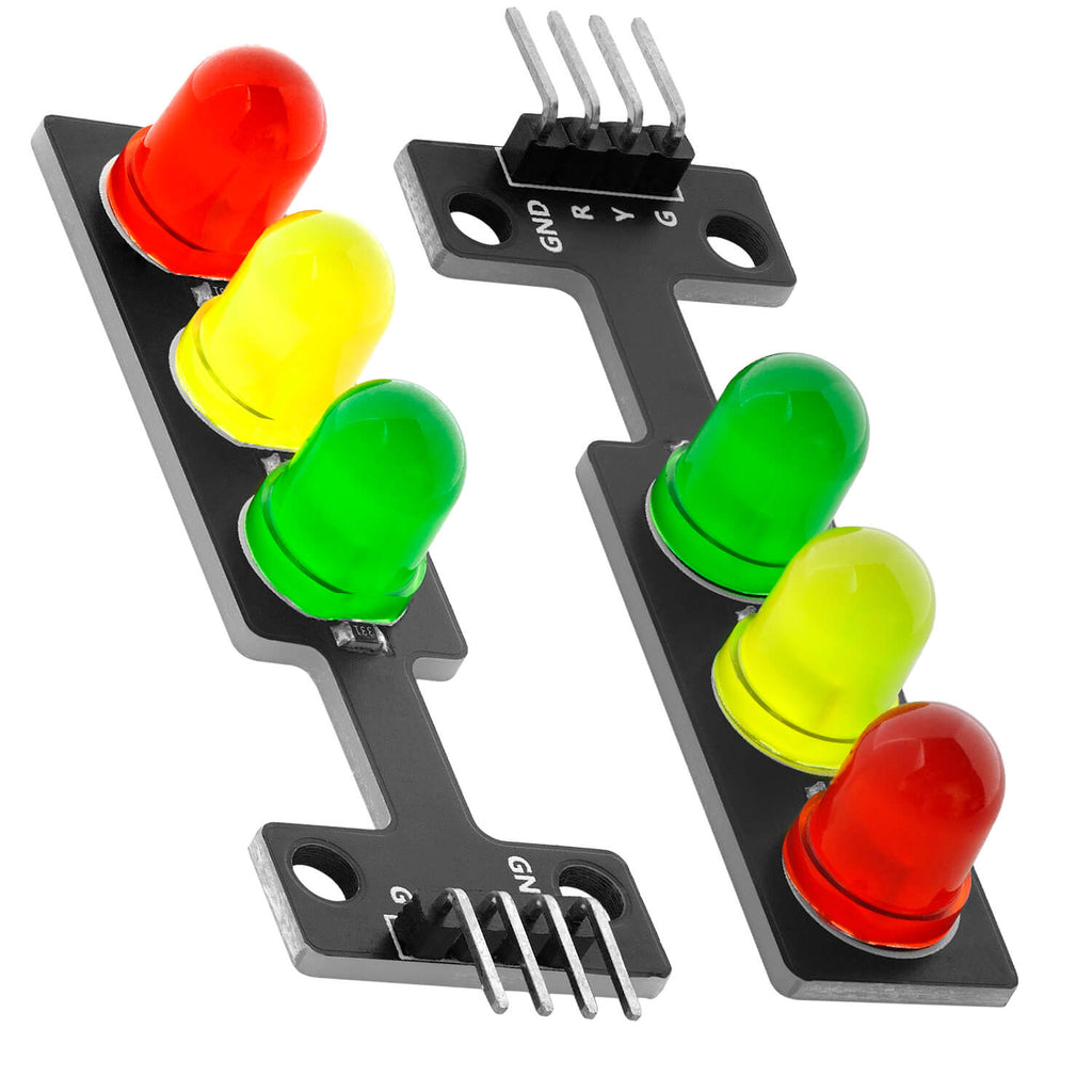 LED traffic light module compatible with Arduino