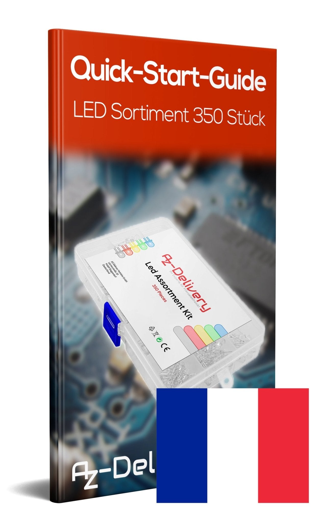 LED Leuchtdioden Sortiment, 350 Stück, 5 Farben