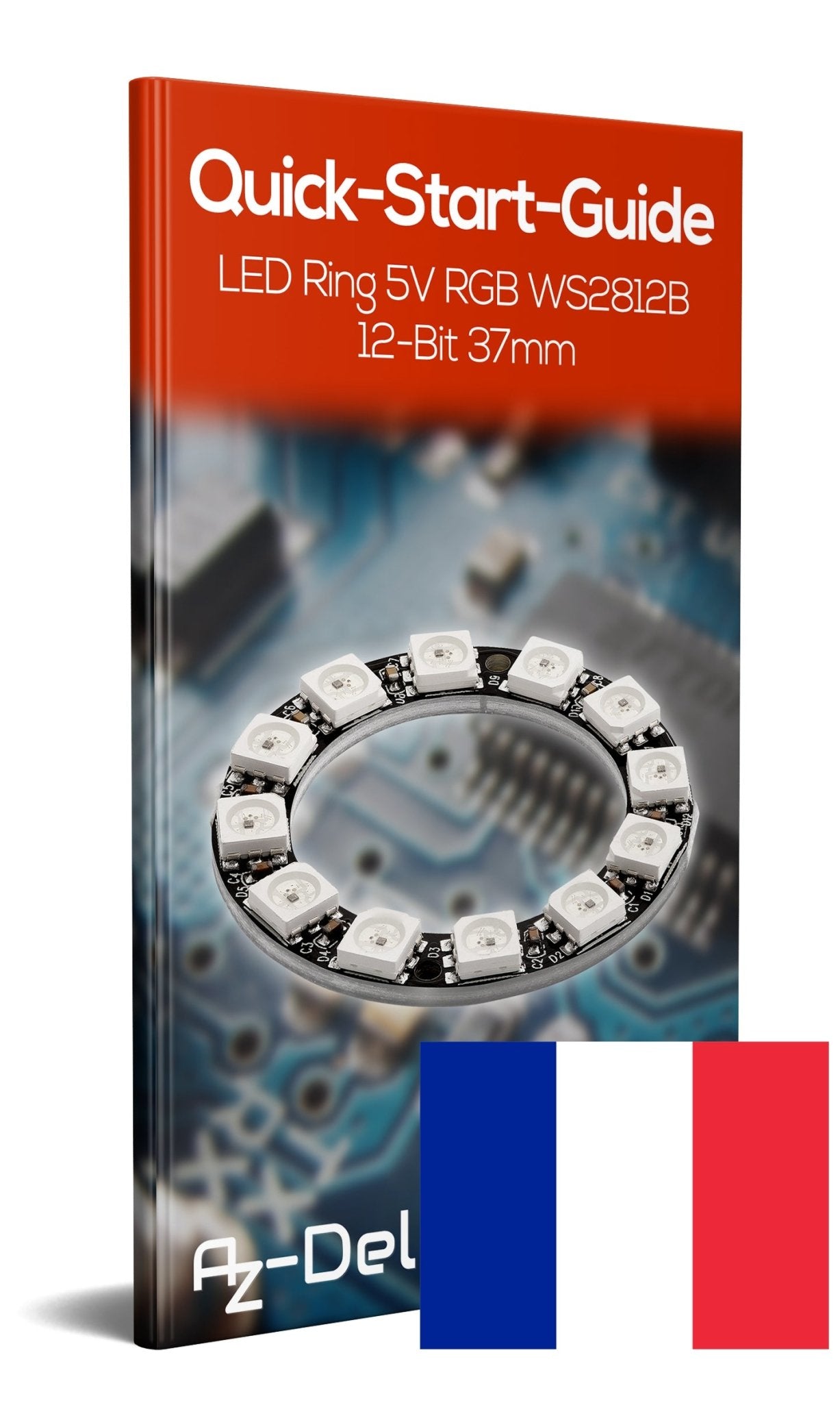 LED Ring 5V RGB WS2812B 12-Bit 37mm - AZ-Delivery