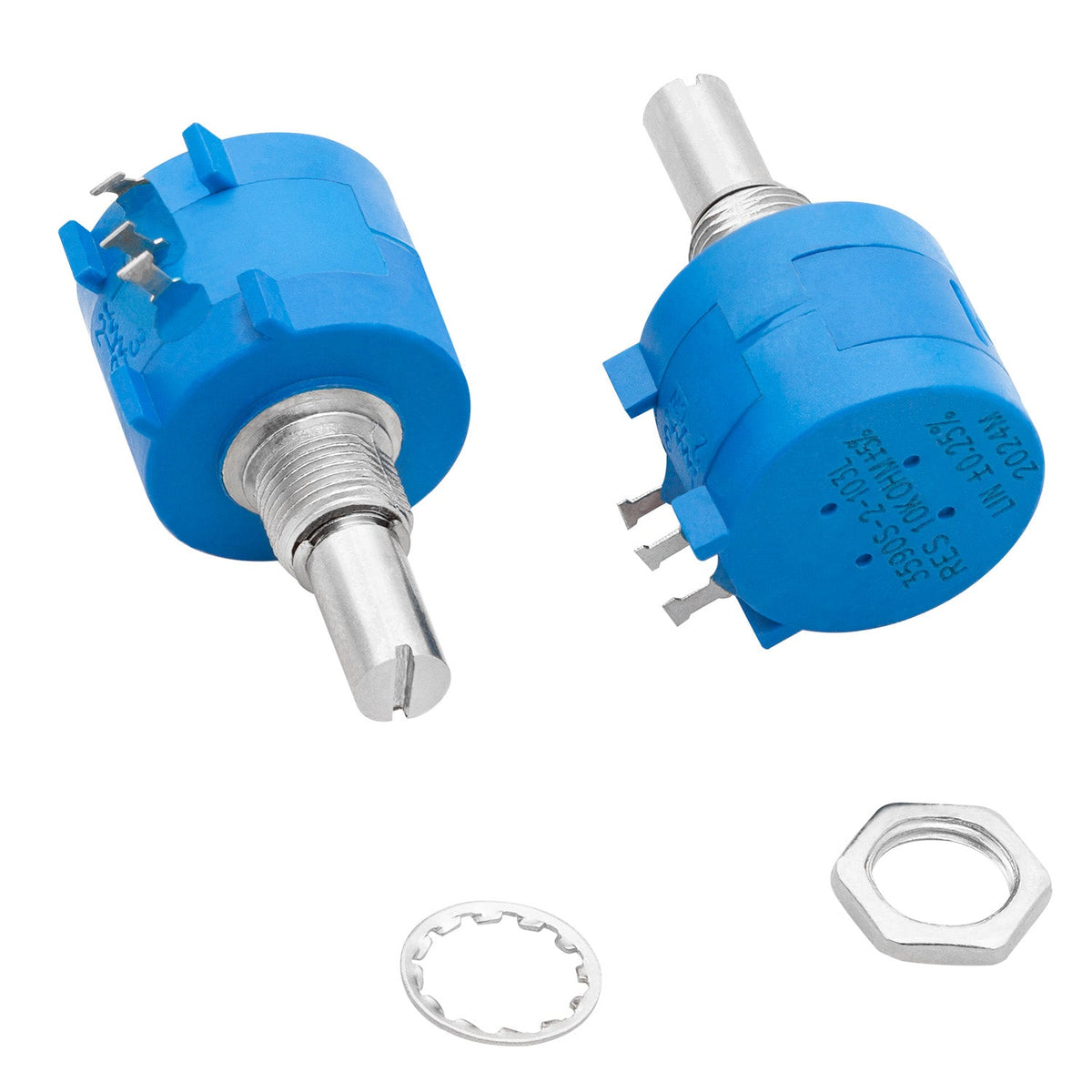 Multi-turn rotary potentiometer with protection resistor 3590S 10K Ohm
