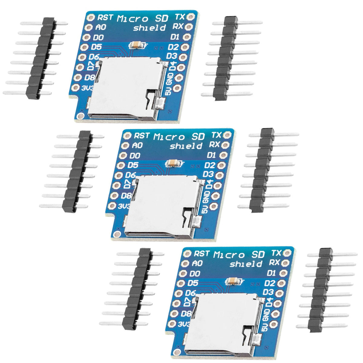 Micro SD Card Adapter D1 Mini Shield, 3.3V SD Card Module with SPI