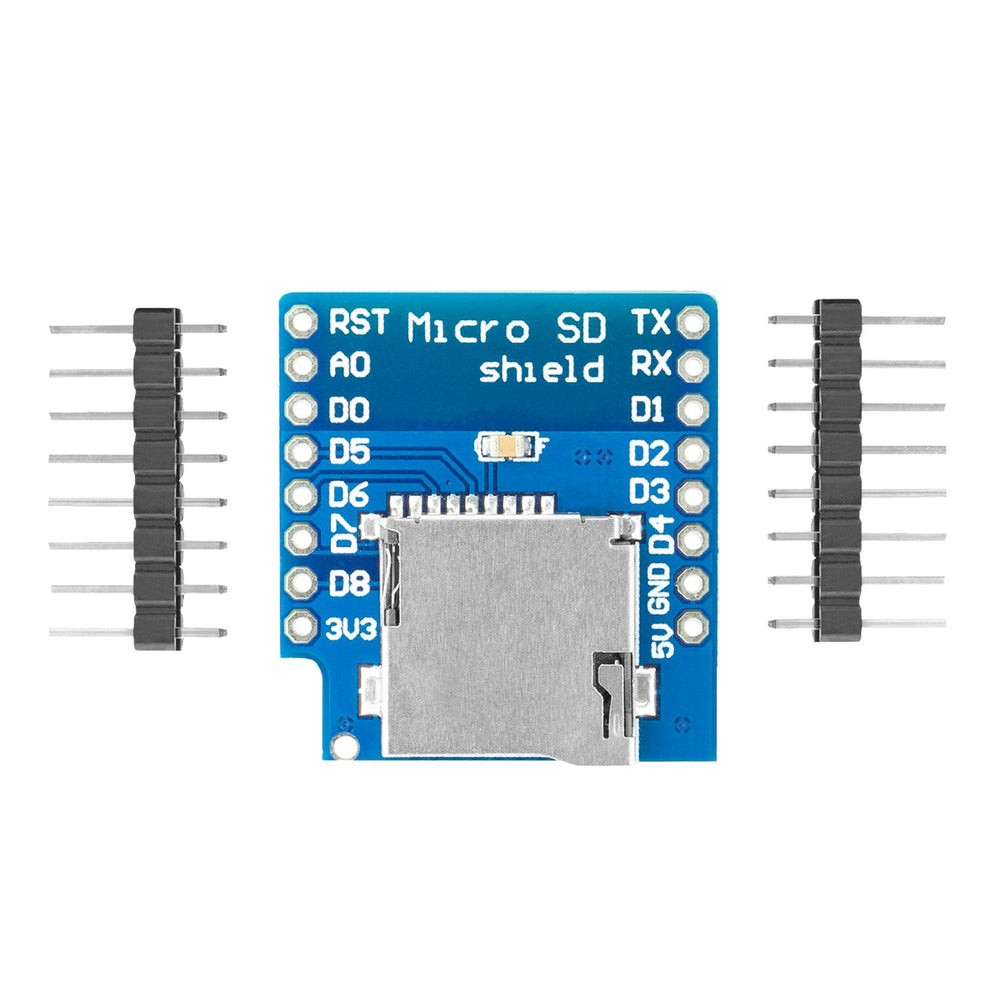 Micro SD Card Adapter D1 Mini Shield, 3.3V SD Card Module with SPI