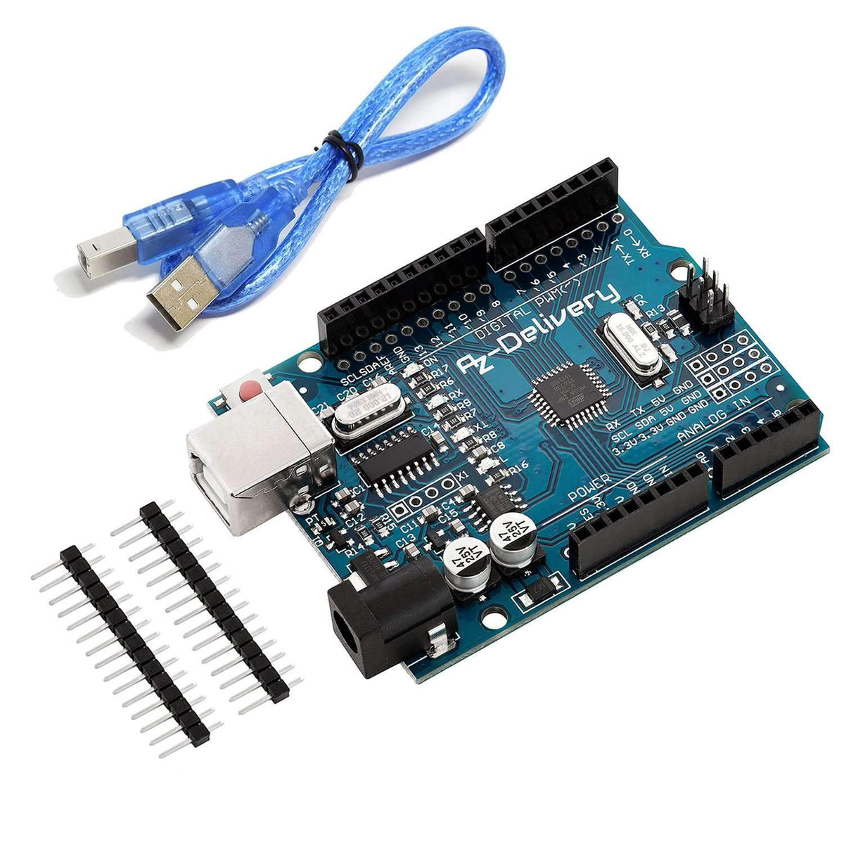 Mikrocontroller AZ-ATmega328-Board mit Touch Display Shield 2,4