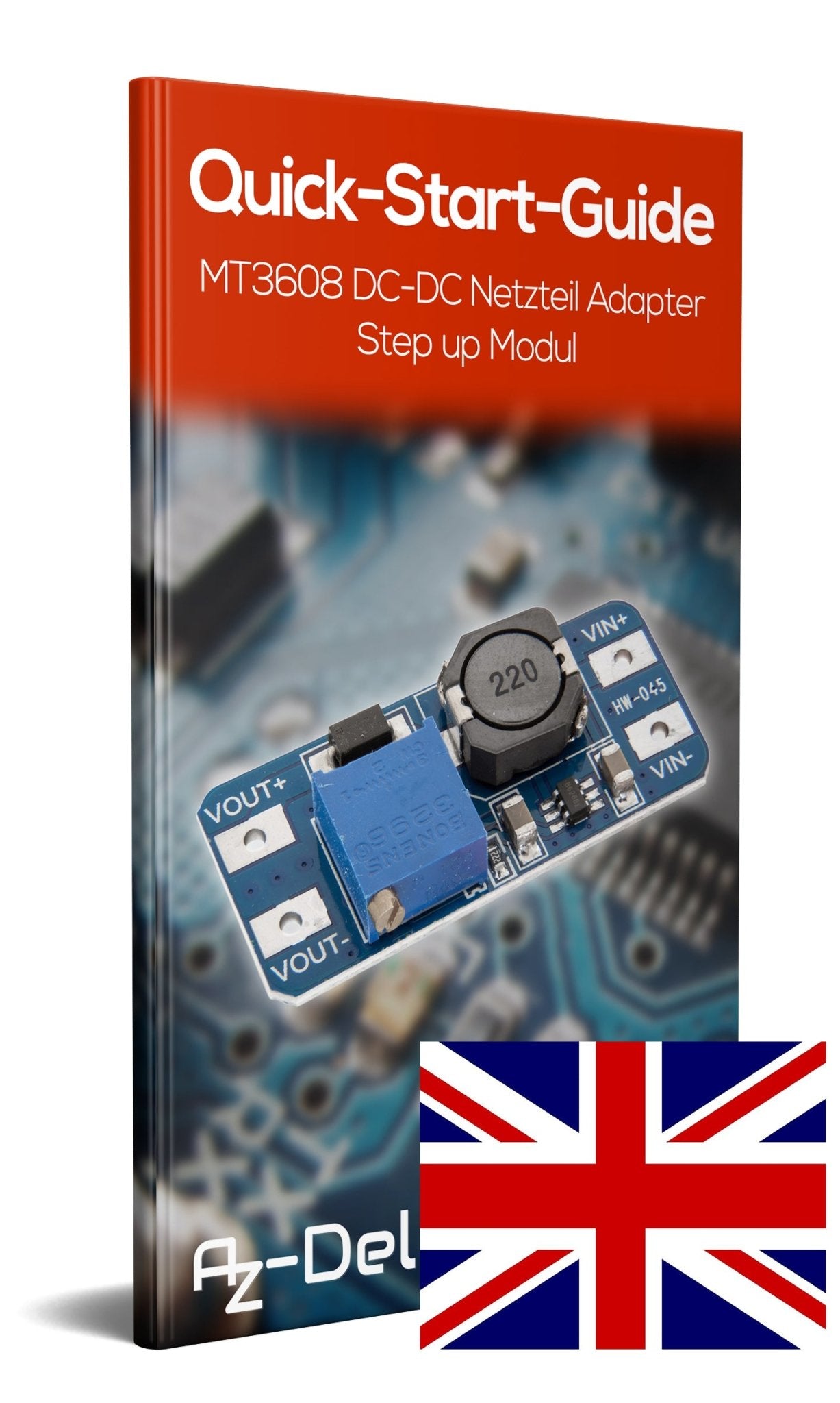 MT3608 DC-DC Netzteil Adapter Step up Modul - AZ-Delivery