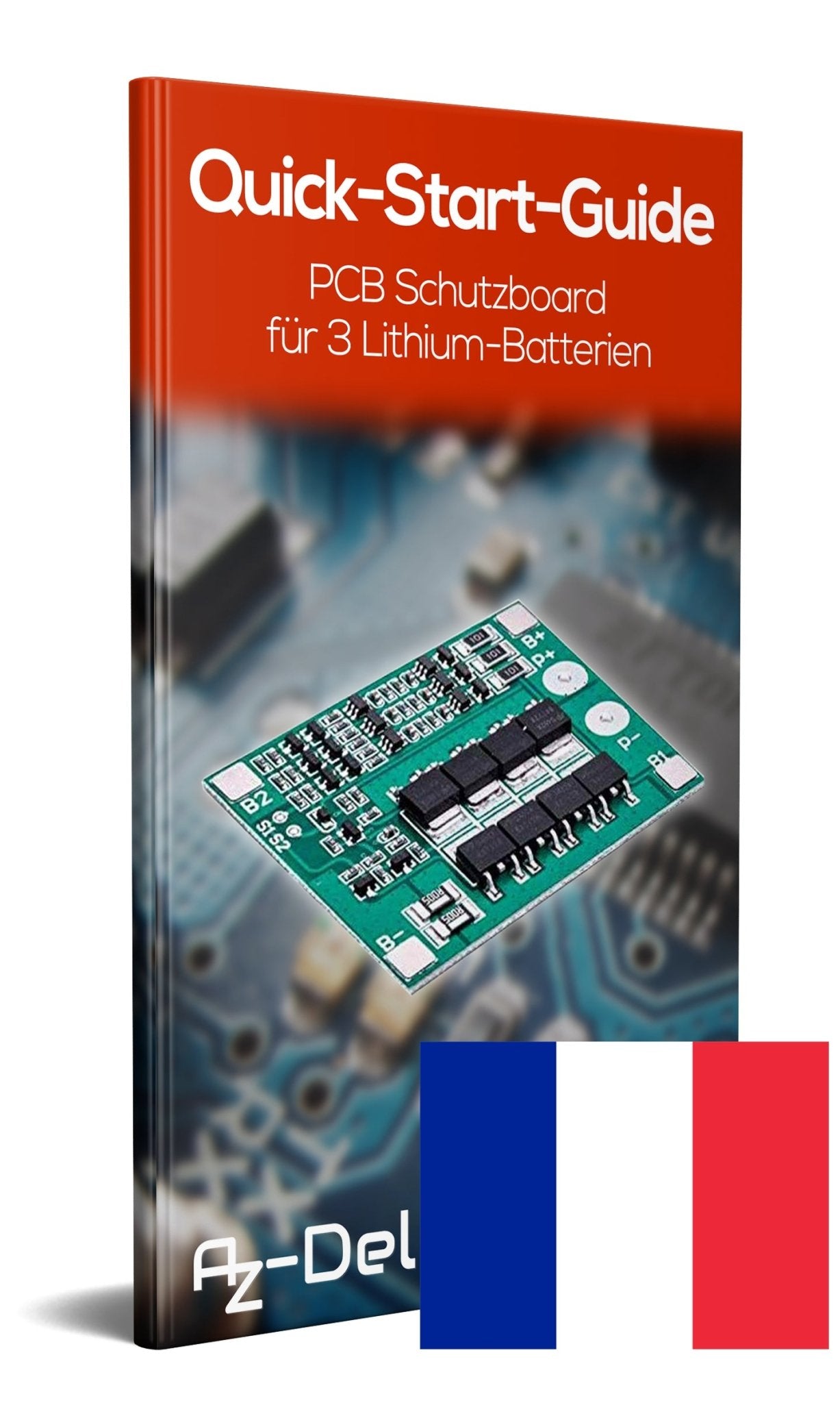 PCB Schutzboard für 3 Lithium - Batterien BMS Board Modul - AZ - Delivery