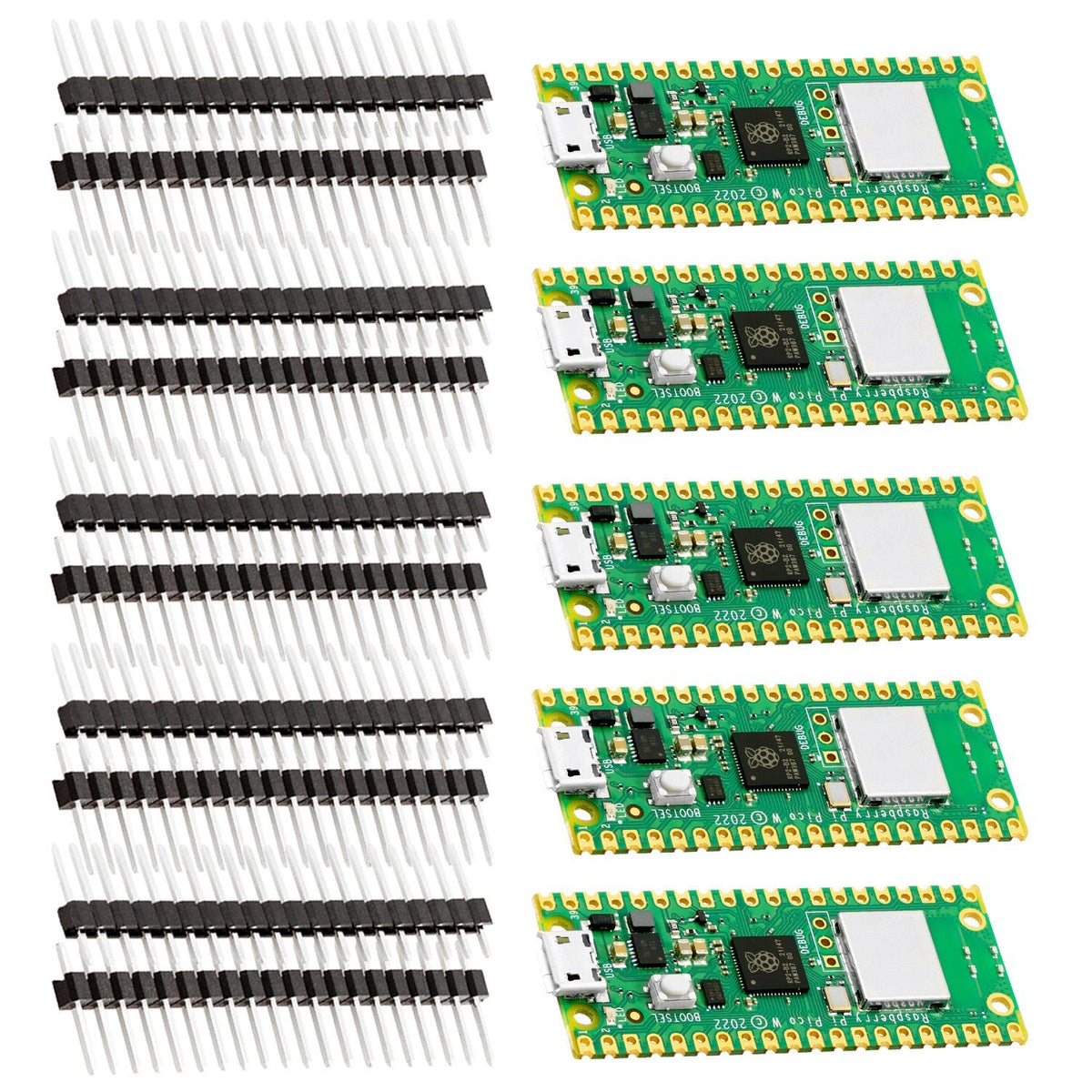 Raspberry Pi Pico W MCU Board with WiFi Interface at AZ-Delivery