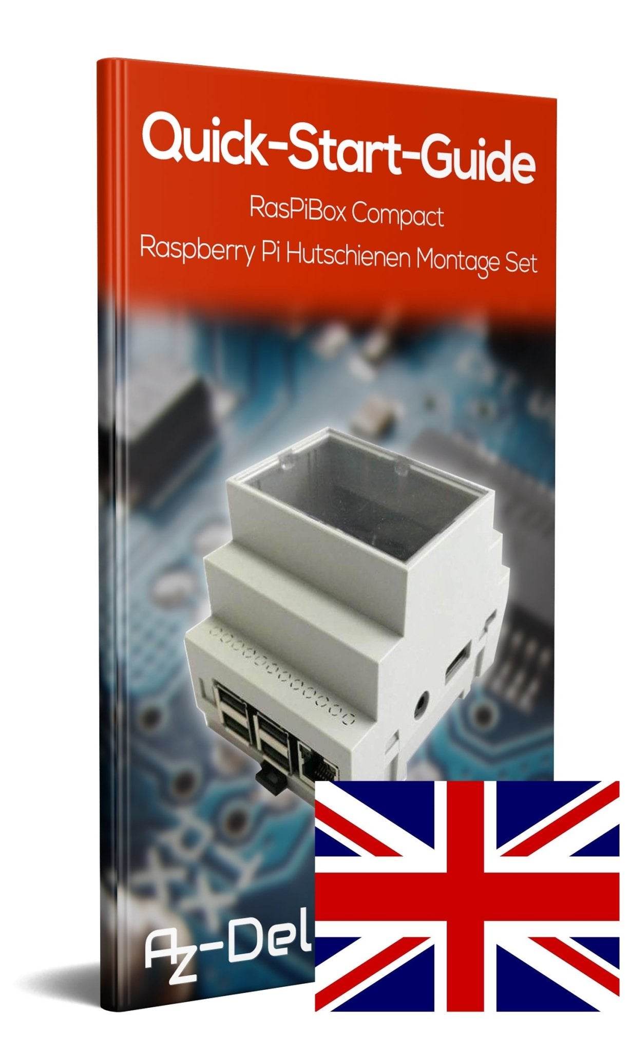 RasPiBox Compact - Raspberry Pi Hutschienen Montage Set - AZ-Delivery