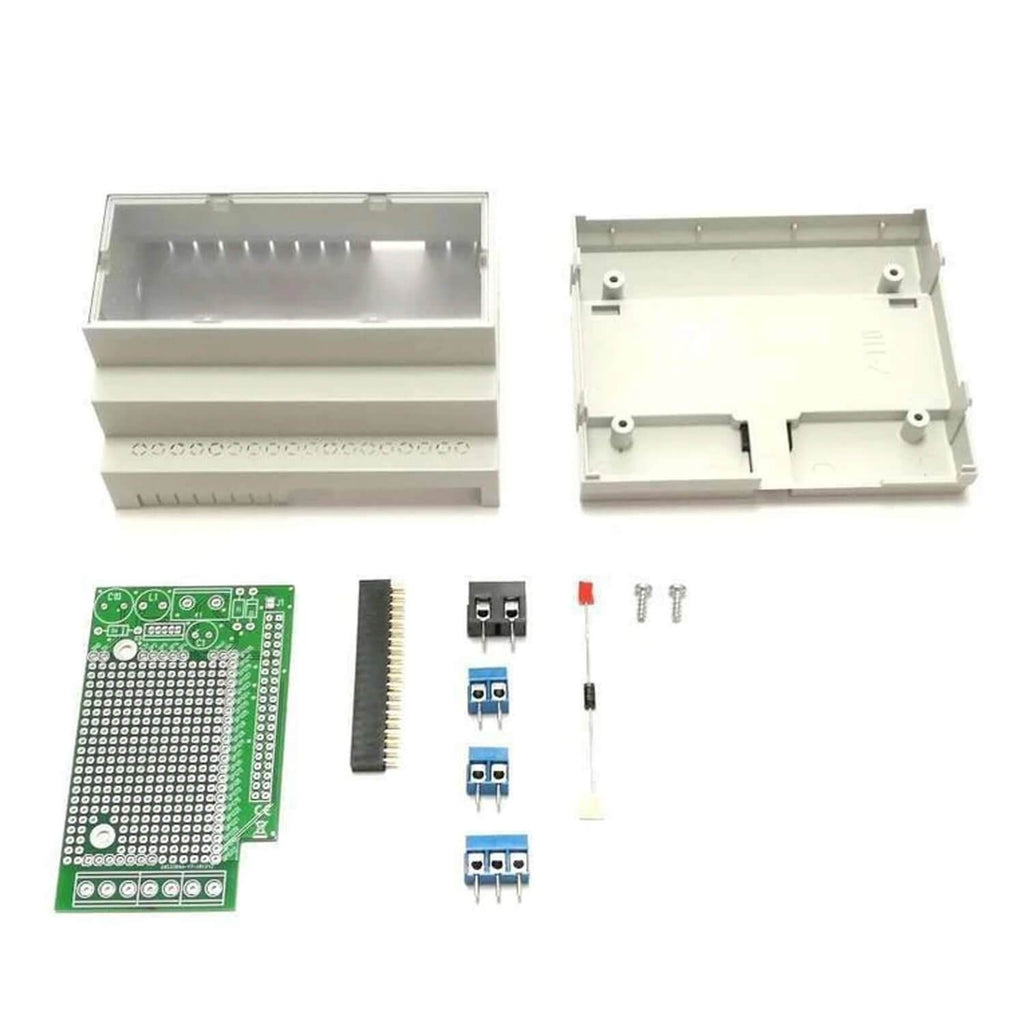 RasPiBox - Hutschienen Montage- und Anschluss Set