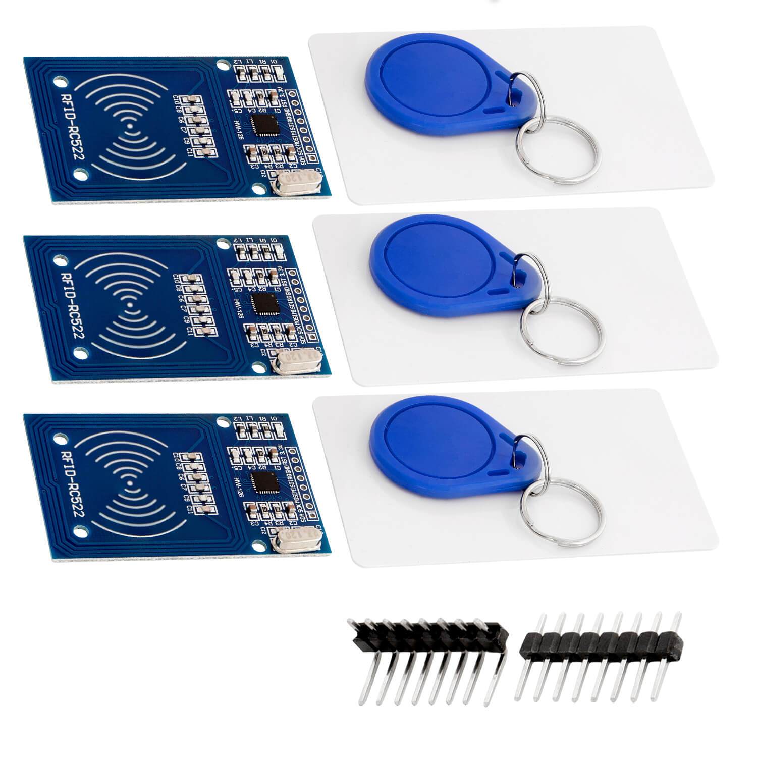 RFID Kit RC522 mit Reader, Chip und Card für Raspberry Pi und Co. (13,56MHz) - AZ-Delivery