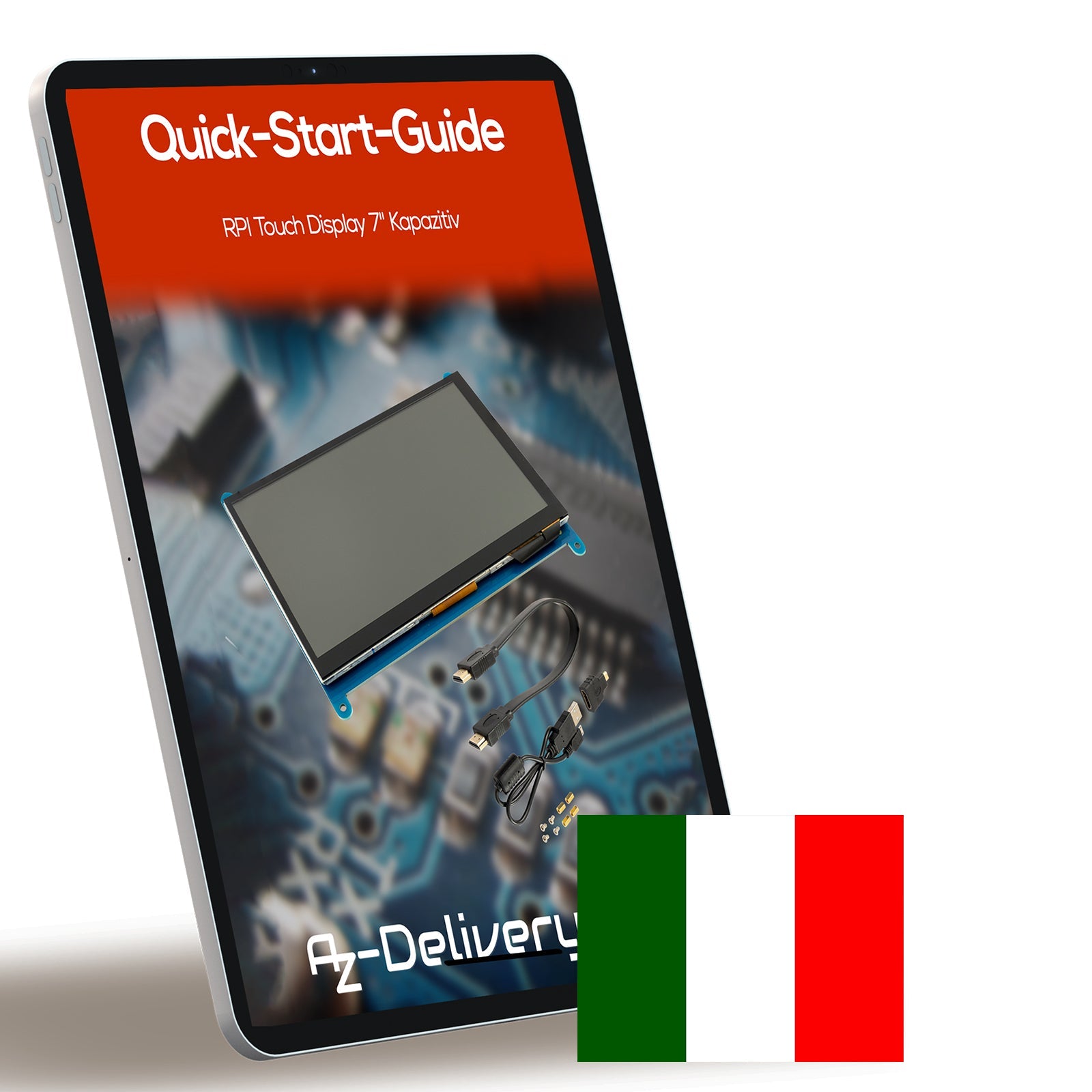 RPI Touch Display 7" Kapazitiv - Touchscreen 7 Zoll, 7 Inch Mini HDMI Display, 7 Inch Raspberry Pi Screen Monitor, 7-Zoll HDMI-Monitor - AZ-Delivery