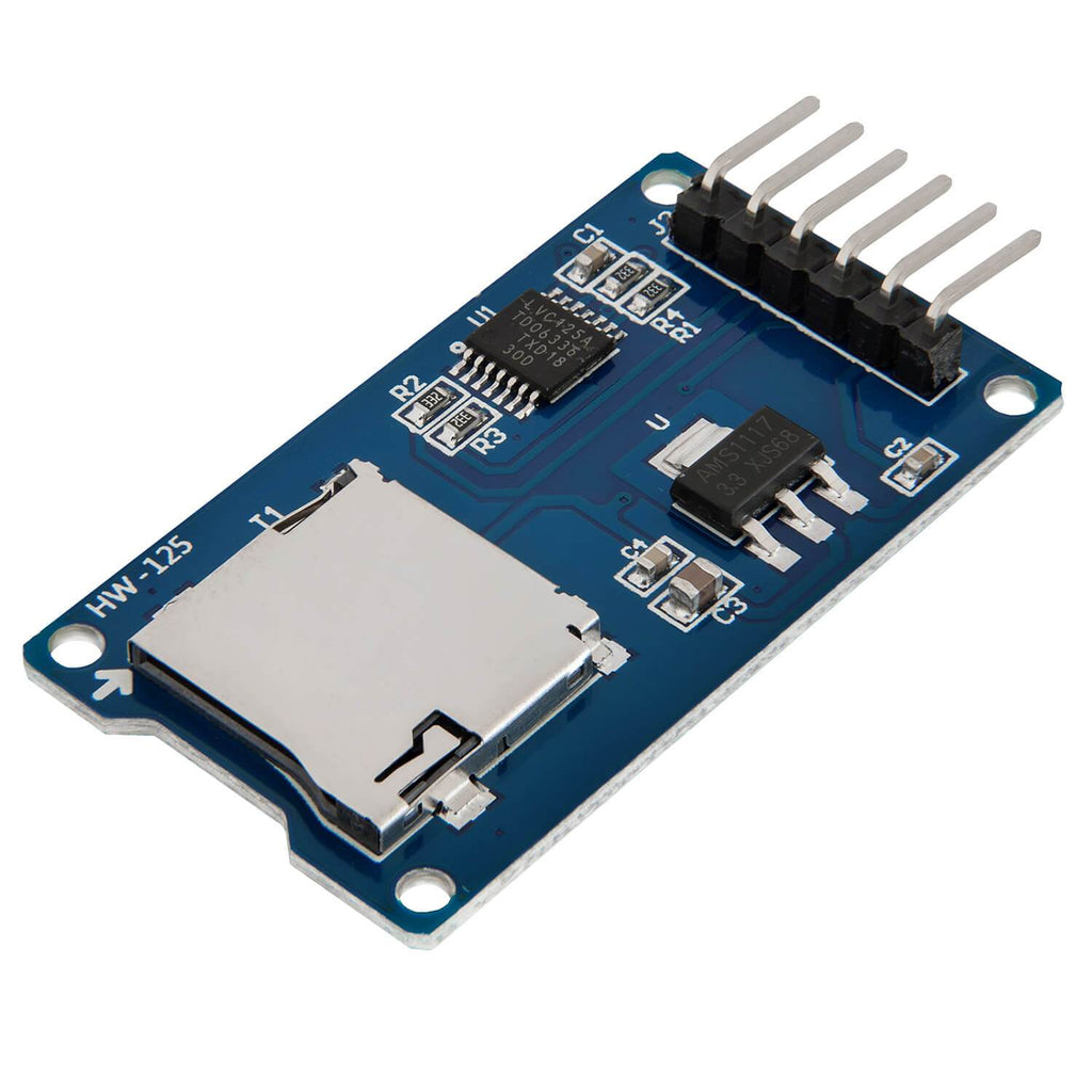 ANGEEK 5 Stuks SD-kaartlezer Module – SPI – Compatibel Met Arduino, Raspberry Pi En Andere Microcontrollers