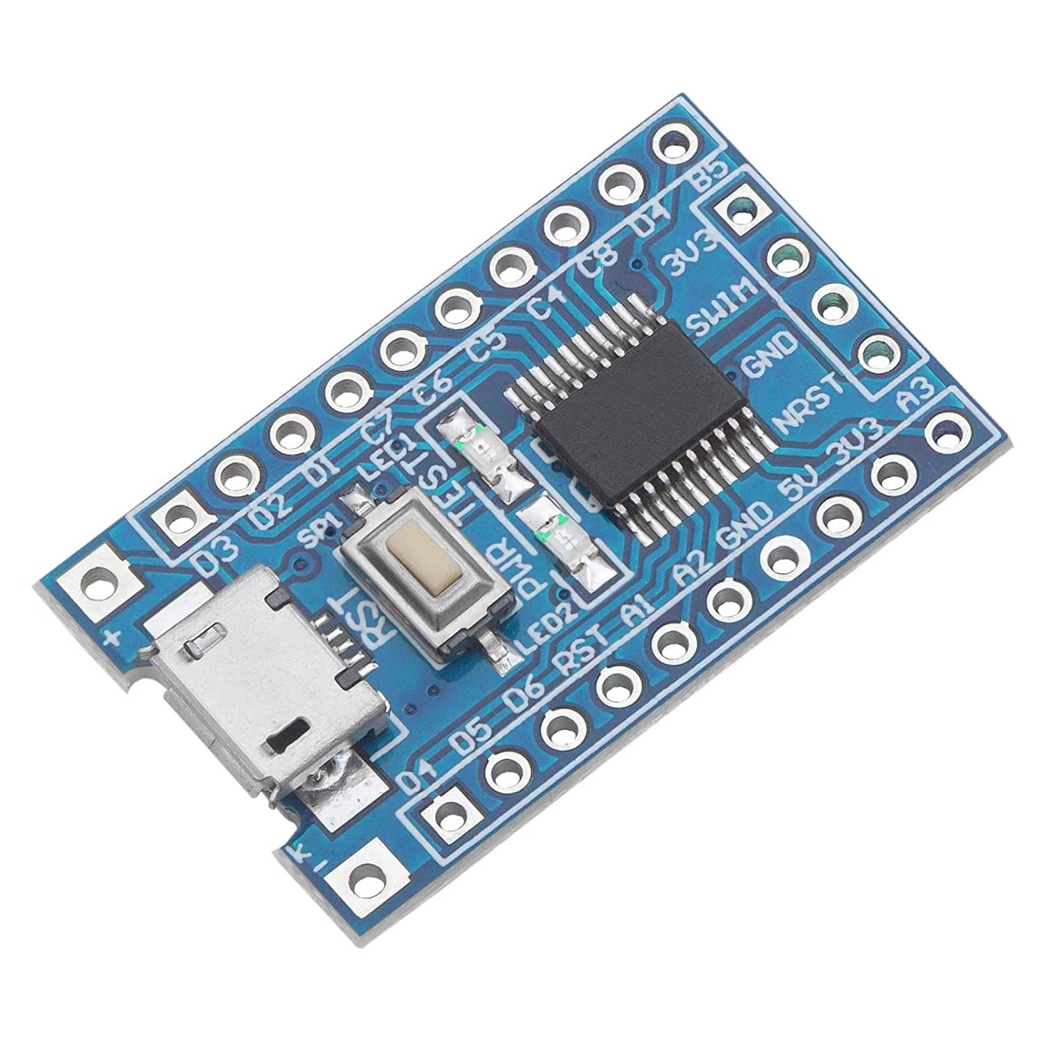 STM8S103F3P6 8-Bit Minimum System Mikrocontroller Development Board Modul für STM8S Programmierung mit UART, I2C, SPI, und einem 5-Kanal 10-Bit ADC - AZ-Delivery