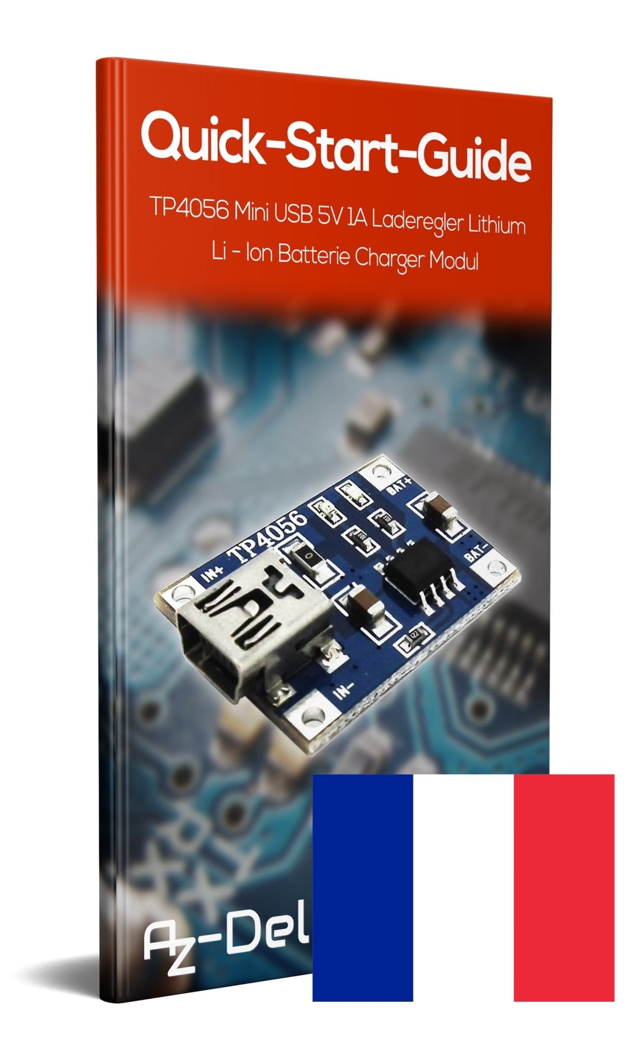 TP4056 Mini USB 5V 1A Laderegler Lithium Li - Ion Batterie Charger Modul - AZ-Delivery