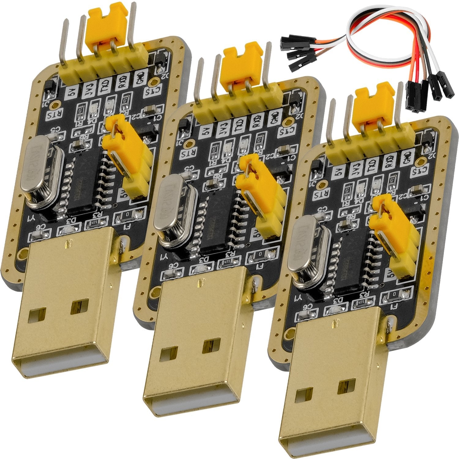 UART-TTL USB Adapter für 3,3V und 5V mit CH340G Konverter und Jumperkabel kompatibel mit Arduino - AZ-Delivery