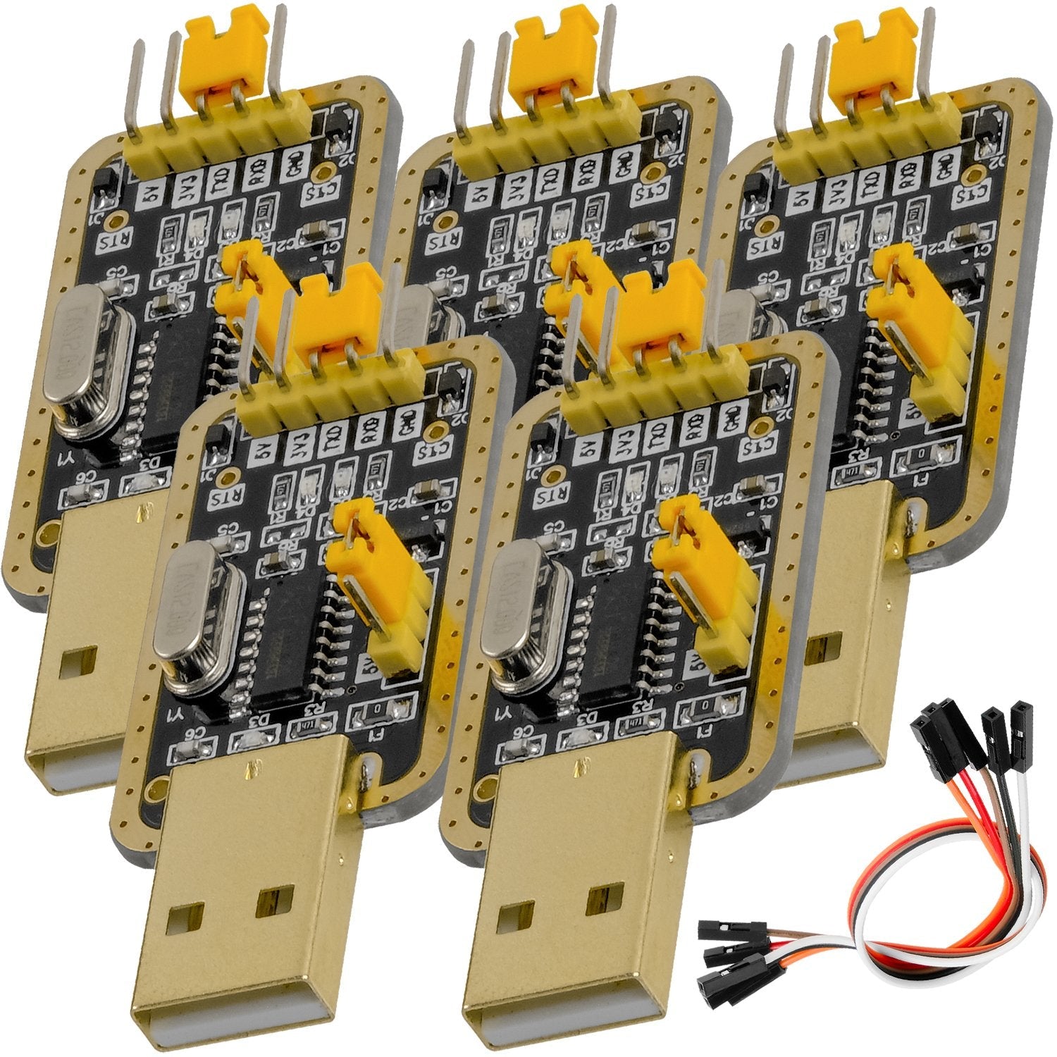 UART-TTL USB Adapter für 3,3V und 5V mit CH340G Konverter und Jumperkabel kompatibel mit Arduino - AZ-Delivery