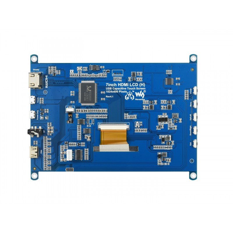 Waveshare 7" IPS HDMI USB Touchdisplay mit Audio kompatibel mit Raspberry Pi - AZ-Delivery