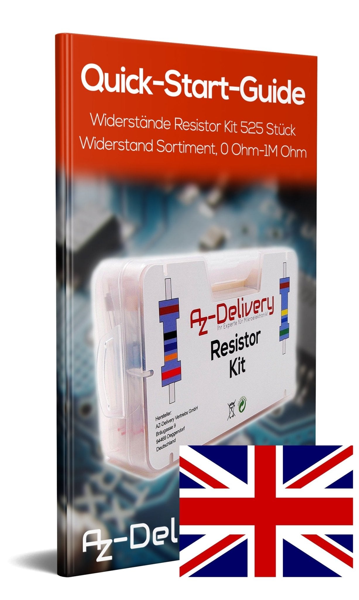 Resistance resistor kit 525 pieces resistance range, 0 ohm -1m ohm